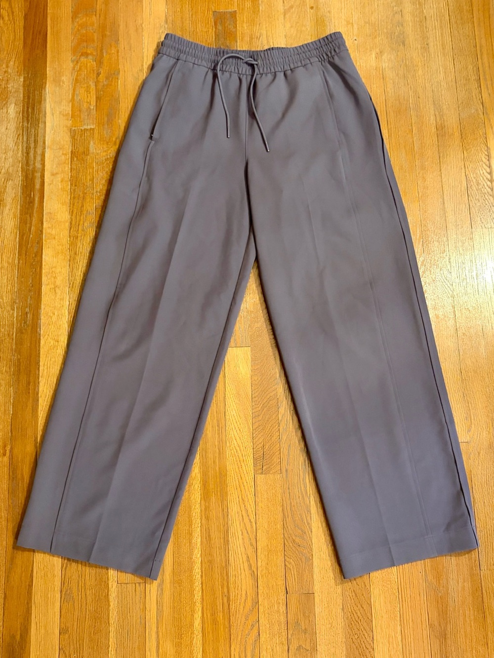 Athleta Stride Pants Nightfall Purple Wide Leg Women's Medium